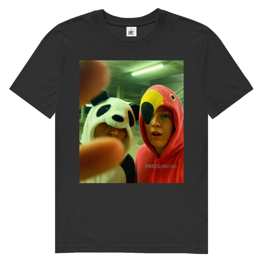 Flamingo & Panda - Men’s T-Shirt