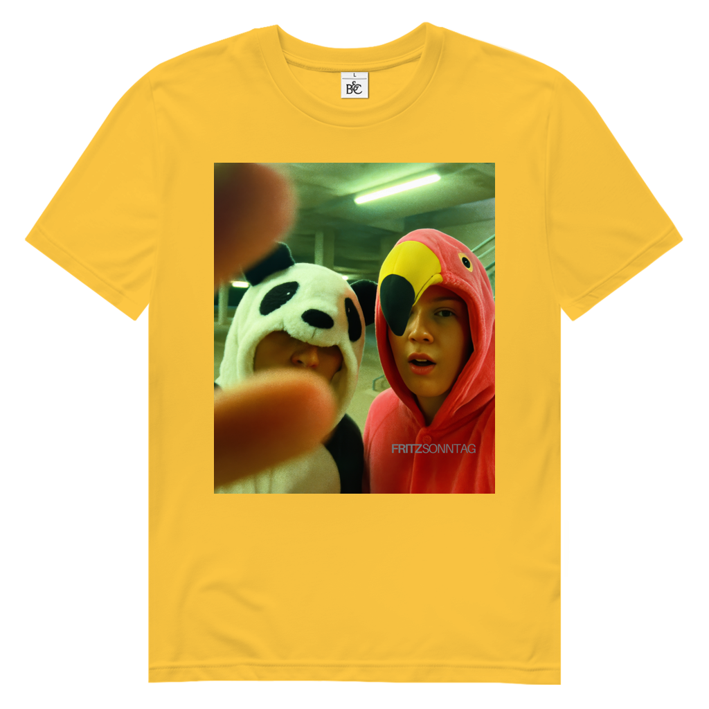 Flamingo & Panda - Men’s T-Shirt